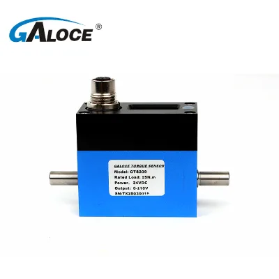 GTS209 Non-Contact Dynamic Torque Sensor 5Nm ±0.1%FS Stainless Steel Shaft OLED Display Optional for Automation