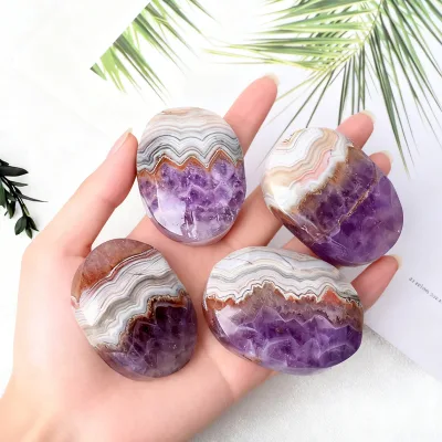 Wholesale Eco-Friendly Natural Crystal Healing Polished Block & Cube Amethyst Agate with MOSAIC Technique for Meditation