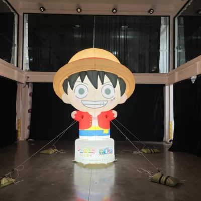Giant Inflatable Cartoon Luffy Character Oxford Cloth Waterproof Advertising Inflatable Model of One Piece for Event
