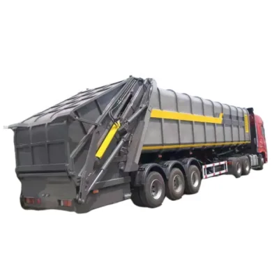 Hot Sale 3 Axle Compression Garbage Compactor Semi Trailer with 47 Cubic Meters 30-40 Ton Loading Capacity