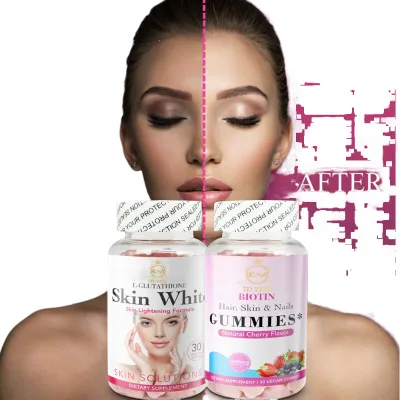 High Quality Hot Selling L-Glutathione Gummies Supplement Glutathione Skin Glowing Collagen Protein for Adults