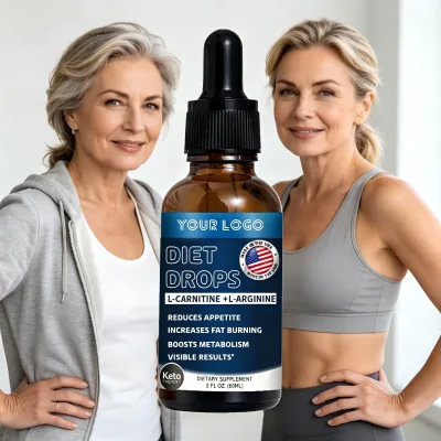 Keto Diet Drops with L-carnitine & L-arginine Liquid Formula Fat Burner Metabolism Booster & Appetite Control Sugar Free Non-GMO