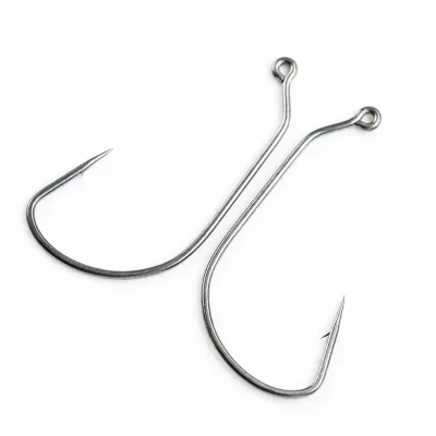 Premium Bass Fishing Hook Crank Barbed Hooks Drop Shot Rig Worm Wacky