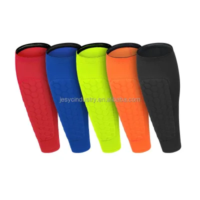 Compression Foam Sleeve Shin Guard Honeycomb Calf Sleeve Football Basketball Badminton Soccer Sport Safety Calf Protector Sleeve
