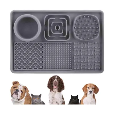 Custom Eco-Friendly Silicone Pet Lick Mat with Strong Suction Cups Slow Feeder for Dogs & Cats Anxiety Relief Promotional Gift