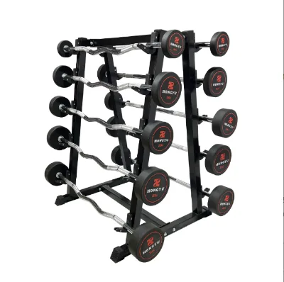 10kg Round Head Dumbbell Iron and Cast Iron Barbell with Floor Bar Protection for Home and Commercial Use Fitness Equipment
