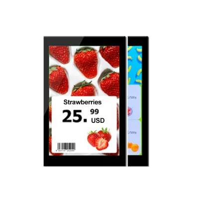 Esl only display custom size factory wholesale 10.1 inch full color esl rail price tag label holders magnetic for Supermarket