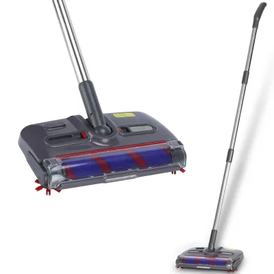 Best Selling 360 Degree Swivel Rechargeable Battery Electric Broom Sweeper Lightweight Easy Operation 15W Power Household 1 Year