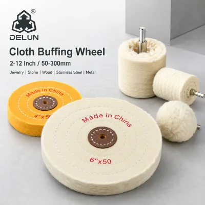 DELUN Medium Hardness Silicon Carbide Cloth Polishing Wheel for Wood Surface Finishing OEM/ODM/OBM Customized Wholesale
