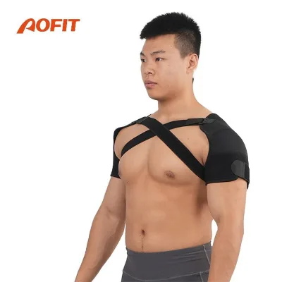 Popular Products Double Shoulder Support Adjustable Shoulder Wrap Protector Black Shoulder Strap Brace