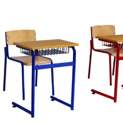 Good price School children study desk and chair simple design TC-C04+TC-Z04 Factory direct selling