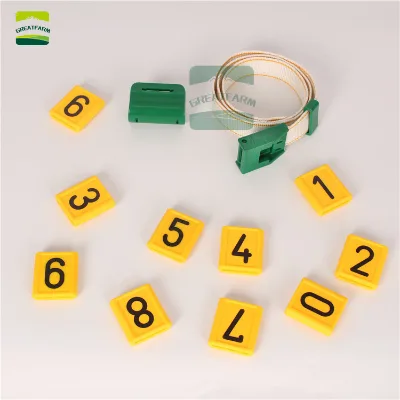 Cattle Collar Neck Strap With Number Adjustable Cow Strap Collar Cattle Identification Ring Cow Marker  Sheep Digital Number