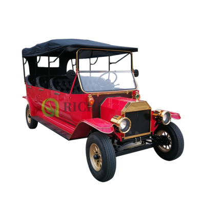 Attractive 8 Seater Electric Vintage Car Mini Classic Car for Adult Classic Car Vacation Vehicle Great for Photo Spot Shuttle
