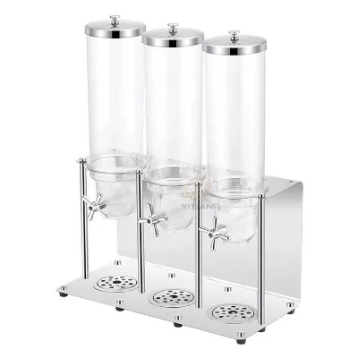 Wholesale Cereal Dispenser with Stainless Steel Stand for Hotel Restaurant