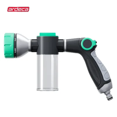 10 Types of Splash Self Mixing Hose Nozzle Washer Gun Lawn GardenThumb Control Water Flow Sprinkler Gun  with Open Bottle