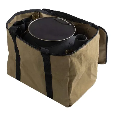 Heavy-duty Water-resistant 16oz Canvas Outdoor Camping Cooker Heater Bag