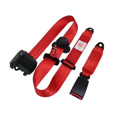 Sainuo Universal 3-Point Retractable Car Seat Belt-Steel & Polyester Material DOT Certified