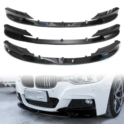 For 3 Series F30/F35 OLIVER Sports Front Lip Package Corner Skeleton Front Spoiler SDAO-34 Carbon Fiber Pattern Surround