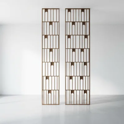 Modern Stainless Steel Metal Wall Partition Customizable by Factory with Laser Cut Process for Villas Hotel Restaurants Offices