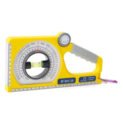 Industrial-Grade Plastic Slope Gauge Magnetic Angle Locator and Inclinometer Level Measuring Tools