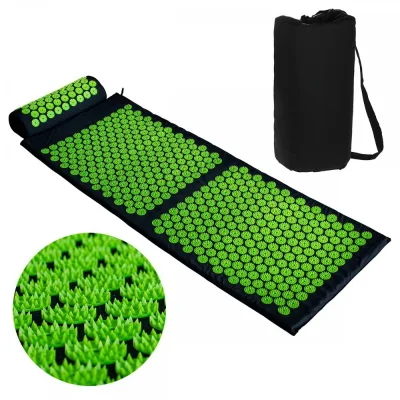 Long Acupuncture Yoga Mat Extended Foldable Acupuncture Massage Pillow Three-piece Set Without Ball