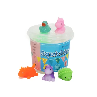 Cute Kawaii Rubber Mini Animal Squeeze Toys for Girls & Boys 5-7 Years Multiple Designs Stress Relief TPR Fidgets