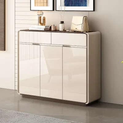 Hot Sale Slim 35cm Depth Soft Close Hinge Quiet Guide Rail Large Capacity Anti Bacterial Modern Dining Home Shoe Cabinet