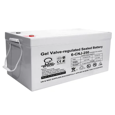 Batterie Solaire Gel 200AH 250AH for Solar System and Solar Street Light