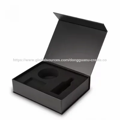 Custom Design Magnet Flip Luxury Perfume Gift Packaging Paper Box Cardboard Magnetic Perfume Box With Eva Foam Insert