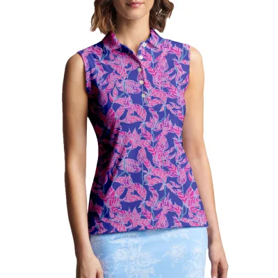 2022 2023 New Design Fashion Poly Spandex Sleeveless Custom logo Ladies Golf Polo Tops t Shirt With Collar
