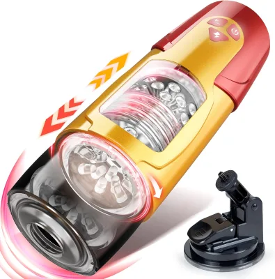 Fully Automatic Male Masturbator Toy Airplane Cup Silicone Design with 7 Thrust Modes and Extendable Rotation
