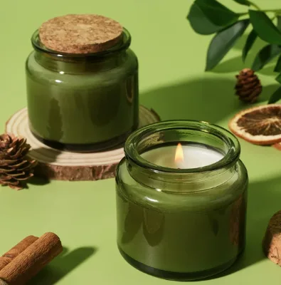 Glass Candle Jar Custom Finish Matte Glossy High Temperature Resistant