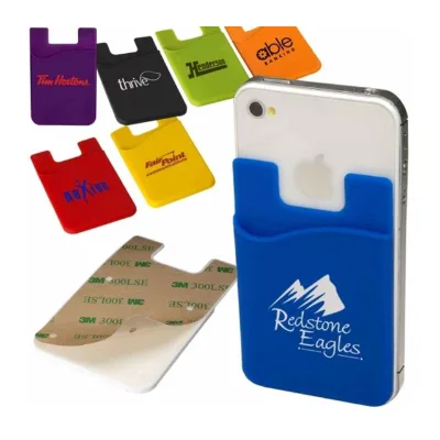 Giveaways Customized Imprinted Econo Silicone Mobile Device Pocket