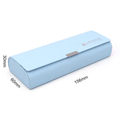 Luxury Custom Logo Eye Glasses Case PU Leather Storage Case for Eyeglasses Sunglasses Rectangle Wholesale Customized Design