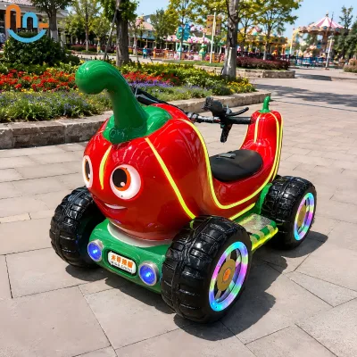 Joy2fun Fiberglass Electric Kids Driving Car Commercial Kiddie Ride for Shopping Mall Playground