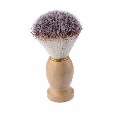 Custom Logo Wooden Handle Styling Brush Waterproof Hairdressing Beard Grooming Tool for Men