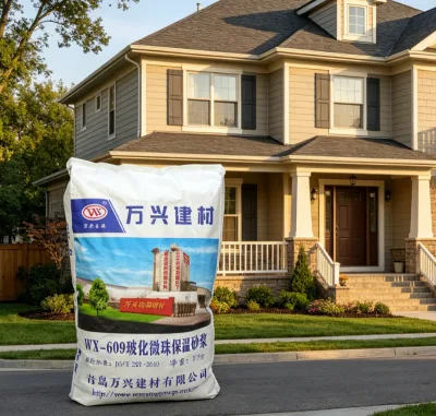 Durable High Strength Thermal Insulation Cement Mortar for Exterior Walls Energy Saving System