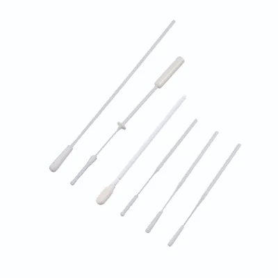 Chinese Manufacturer Medical Disposable Sterile Nasopharyngeal Nylon Flock Nose Throat Swabs