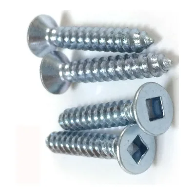 Factory Price Zinc Plated 316 Stainless Steel #10 Square Screw 16 Drive Countersunk Head Set Roofing Wood Self Tapping Screw