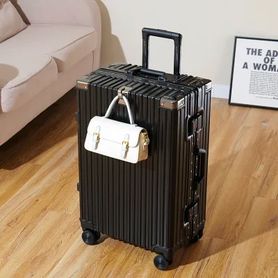 Multifunctional luggage trolley case Large capacity travel boarding password suitcase for both men and women
