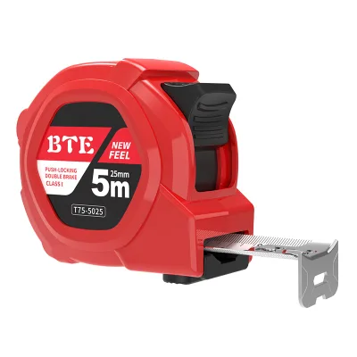 BTE T75 New ABS Material Tape Measure High Precision Durable Steel Rule for Carpentry Renovation Construction Measuring Tool
