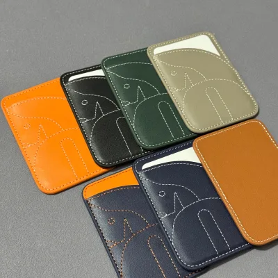 Magnetic Card Holder with Strong Adsorption Back Sticker ID Bag NFC Accessories Card Storage Bag Phone Card Bag iPhone 17 16 15