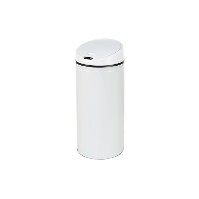 Automatic Sensor Standing Open Eco-Friendly Galvanized Steel Trash Can with Lid Battery Powered for Home Office Kitchen