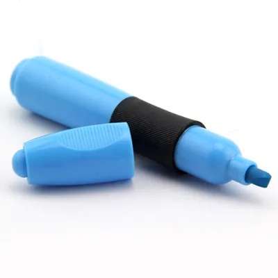 Jumbo Colorful Barrel Rubber Sleeve Text Marker Highlighter