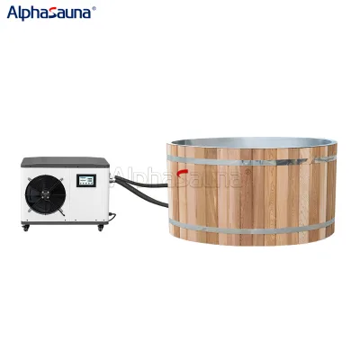 Wooden Outdoor Portable Ice Bath Garden High Quality Wood Oval Modern 1HP Optional