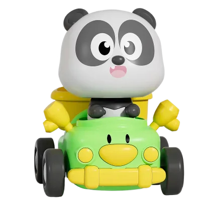 High Quality Pull Back Panda Animal Car Cartoon Animal Toy