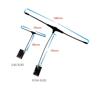 PFLY 2.4G/915MHZ Aocoda-rc ELRS Nano Receiver with T Antenna for FPV Drone