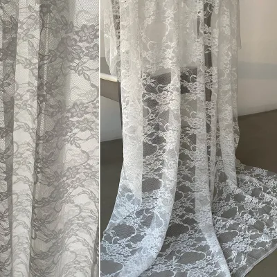 High Elasticity Lace Fabric Jinammonia Flower Lace Underwear Base Mesh Women's Top Dress Children's Clothing Fabric
