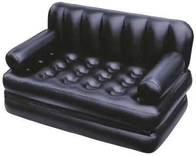 Bestway 75054 1.88m X 1.52m X 64cm Multi-Max 5-in-1 Foldable Modern Air Couch for Living Room Use