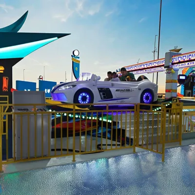Hot Sale Indoor/Outdoor Electric Flying Car Amusement Track Rides Kids Carnival Rides Theme Park Adults-Durable Fiberglass Metal